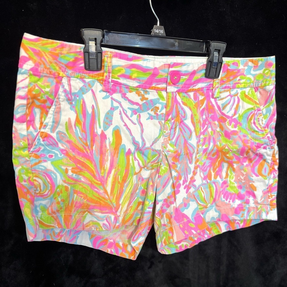 🩷💚Lilly Pulitzer | Callahan Scuba To Cuba Shorts  SZ 8- EUC🩷💚 - Picture 3 of 13